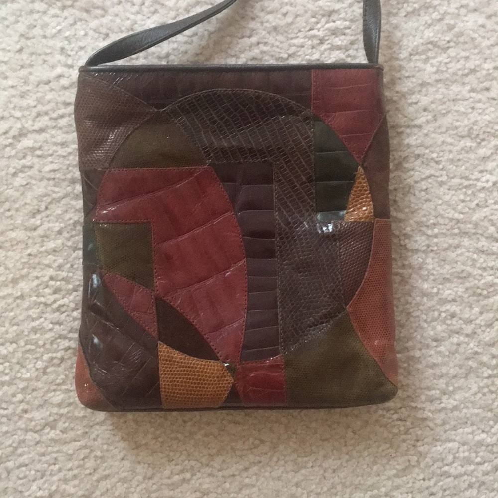 Patchwork Leather Shoulder Bag - image 1